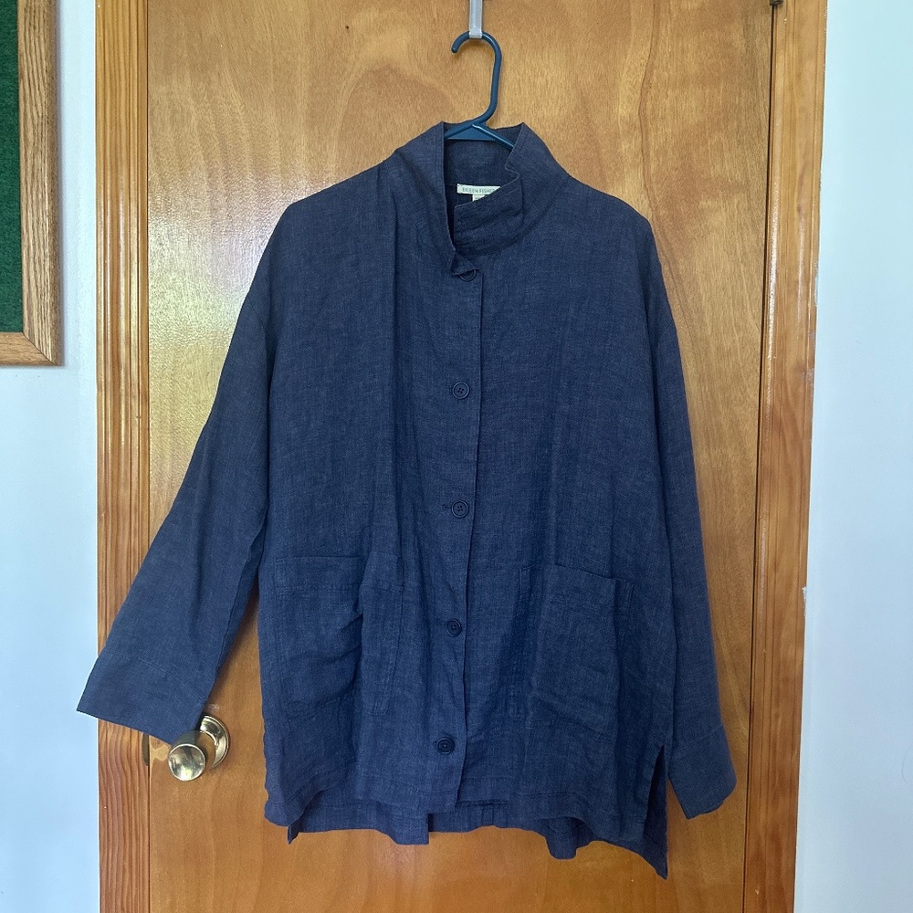 Beautiful Eileen Fisher Linen Button-Up - Unworn & With Tags